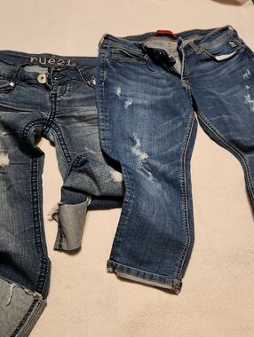 Rue21 Blue Distressed Women’s Boyfriend Jeans